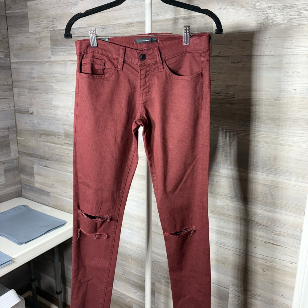 Flying Monkey Burgundy Denim 692